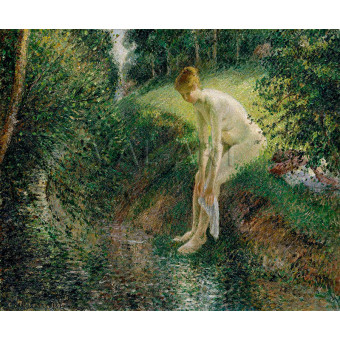 Репродукции на картини: Къпеща се в гората (1895) – Камий Писаро